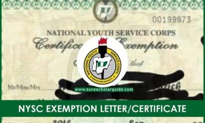 How to Apply and Print NYSC Exemption Letter