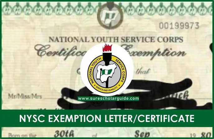 How to Apply and Print NYSC Exemption Letter