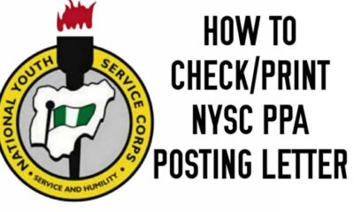 How to print nysc ppa posting letter