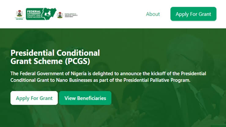 Presidential Conditional Grant Scheme Application 2024